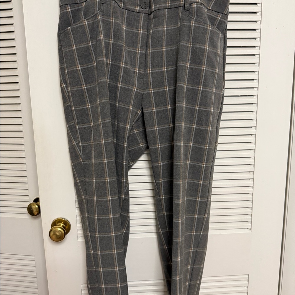 Talbots Gray Plaid Women's Dress Trousers